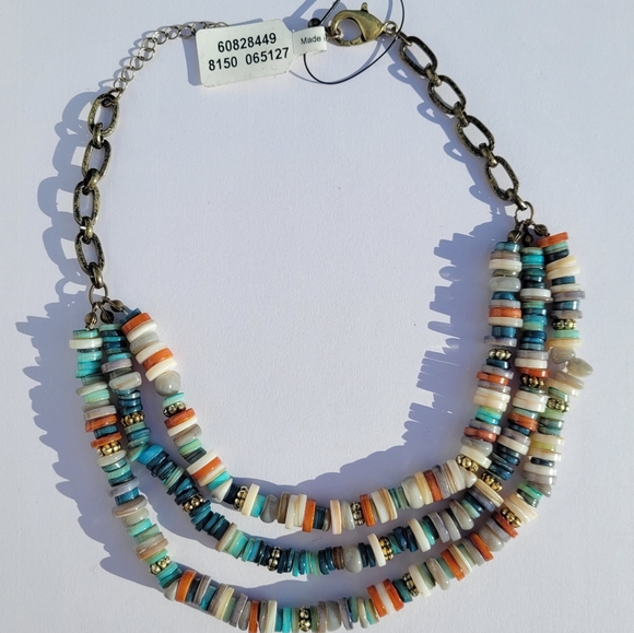 NWT Free People Riptide Shell Necklace - Picture 2 of 6